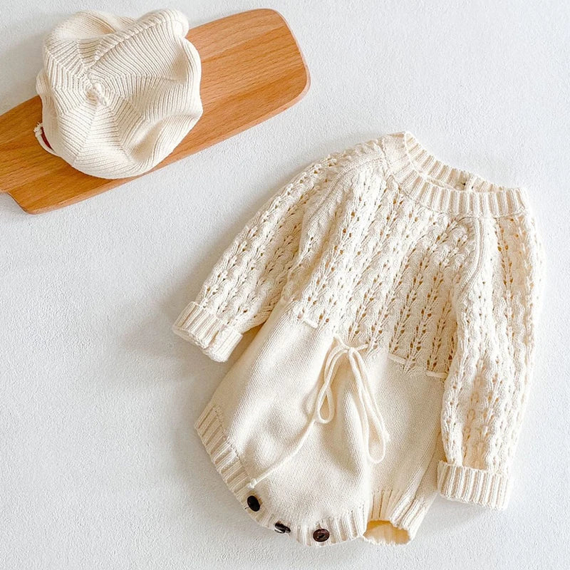 Knitted Cream Romper